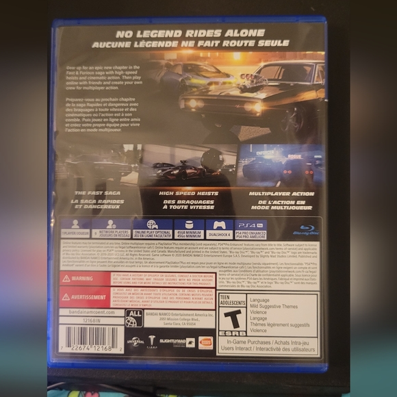 EUC PS4 Fadt & Furious Crossroads Game - Picture 2 of 4